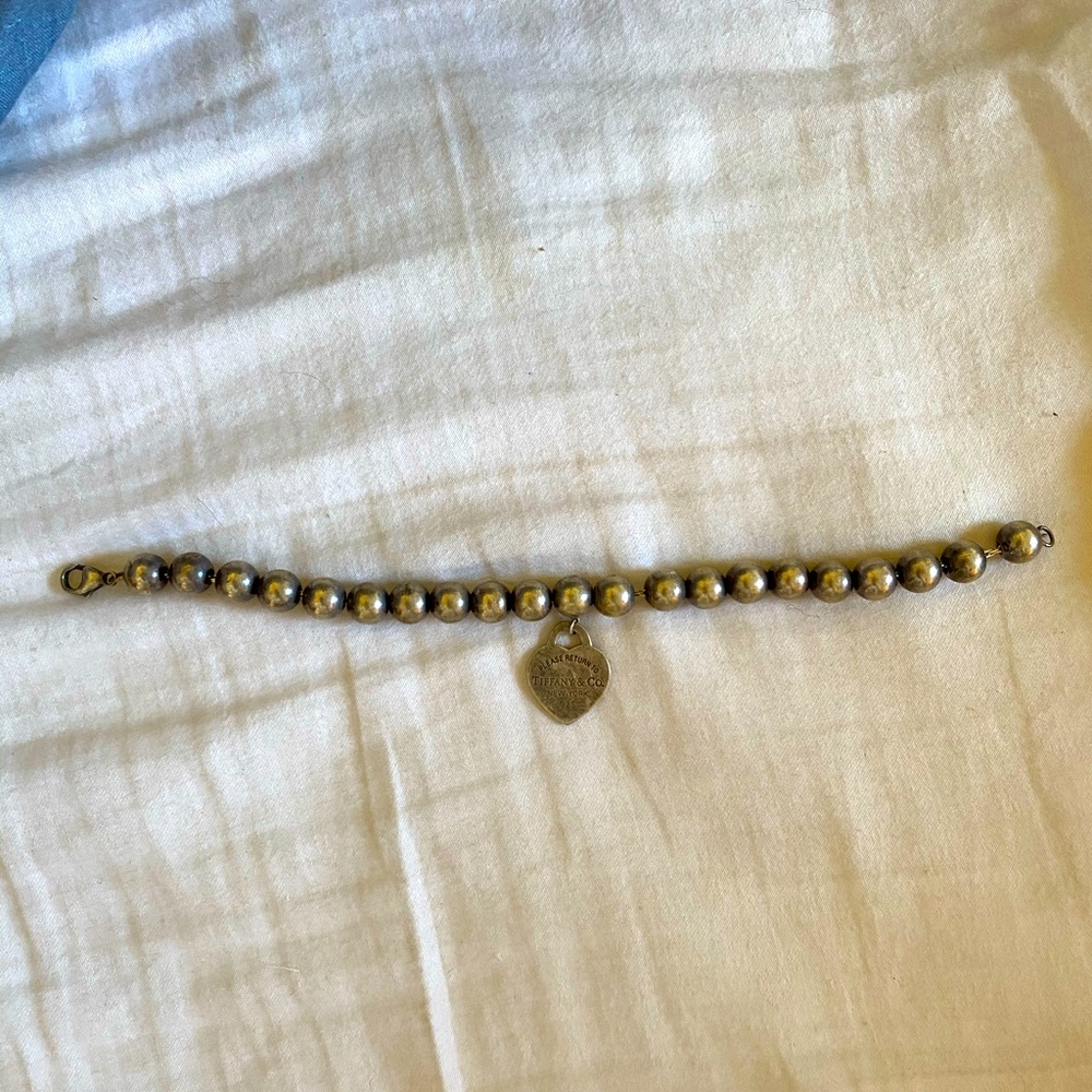 Tiffany & Co. Sterling SilverHeart Charm Bracelet